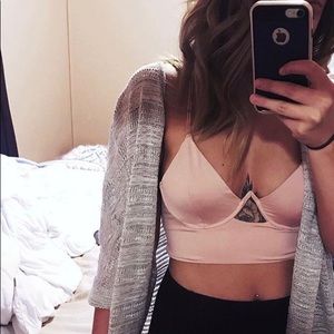 Pink crop top